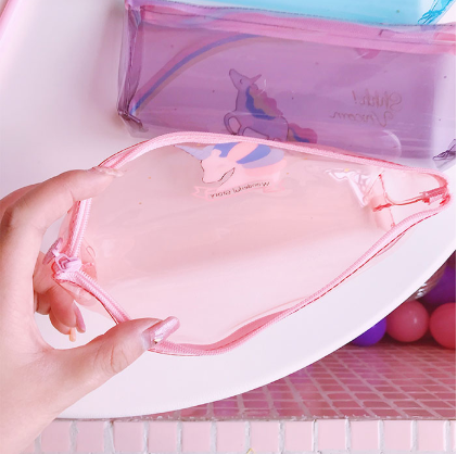 Large Capacity Cartoon Super Cute Instagram Transparent Jelly Pen bag Students receive a pencil bag Large Capacity Cartoon Super Cute Instagram Transparent Jelly Pen bag Students receive a pencil bag