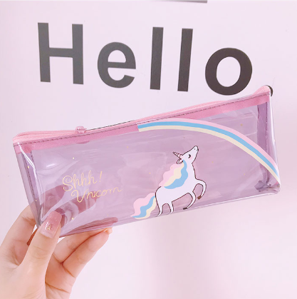 Large Capacity Cartoon Super Cute Instagram Transparent Jelly Pen bag Students receive a pencil bag Large Capacity Cartoon Super Cute Instagram Transparent Jelly Pen bag Students receive a pencil bag