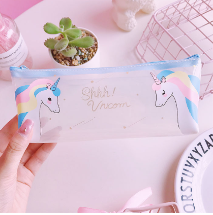 Large Capacity Cartoon Super Cute Instagram Transparent Jelly Pen bag Students receive a pencil bag Large Capacity Cartoon Super Cute Instagram Transparent Jelly Pen bag Students receive a pencil bag