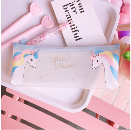 Large Capacity Cartoon Super Cute Instagram Transparent Jelly Pen bag Students receive a pencil bag Large Capacity Cartoon Super Cute Instagram Transparent Jelly Pen bag Students receive a pencil bag