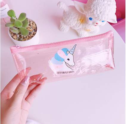 Large Capacity Cartoon Super Cute Instagram Transparent Jelly Pen bag Students receive a pencil bag Large Capacity Cartoon Super Cute Instagram Transparent Jelly Pen bag Students receive a pencil bag
