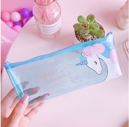 Large Capacity Cartoon Super Cute Instagram Transparent Jelly Pen bag Students receive a pencil bag Large Capacity Cartoon Super Cute Instagram Transparent Jelly Pen bag Students receive a pencil bag