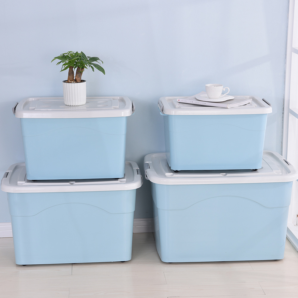 250L Extra Large Storage Box Storage Box Extra Large Clothes Quilt Storage Box 270L Storage Box with Pulley Plastic