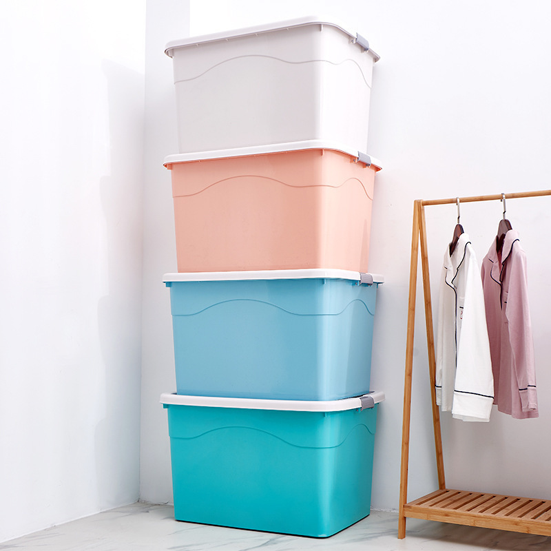 250L Extra Large Storage Box Storage Box Extra Large Clothes Quilt Storage Box 270L Storage Box with Pulley Plastic