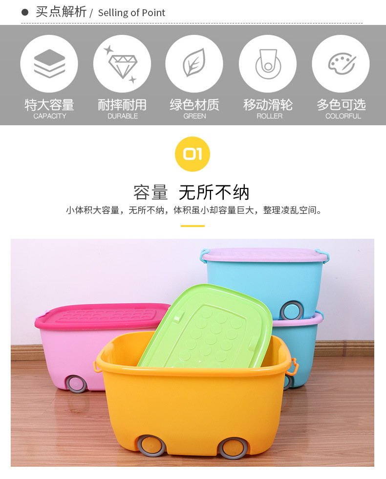 Factory Direct Supply Creative Pulley Cartoon Storage Box Children's Toy Storage Box Bedroom Clothes Sundries Storage Box Factory Direct Supply Creative Pulley Cartoon Storage Box Children's Toy Storage Box Bedroom Clothes Sundries Storage Box