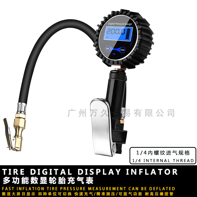 Display Inflating Meter High Precision Tire Inflating Meter Digital Display Tire Inflator Pressure Gauge Inflating Meter Display Inflating Meter High Precision Tire Inflating Meter Digital Display Tire Inflator Pressure Gauge Inflating Meter