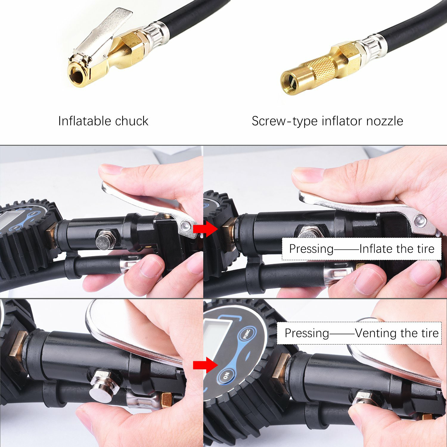 Display Inflating Meter High Precision Tire Inflating Meter Digital Display Tire Inflator Pressure Gauge Inflating Meter Display Inflating Meter High Precision Tire Inflating Meter Digital Display Tire Inflator Pressure Gauge Inflating Meter