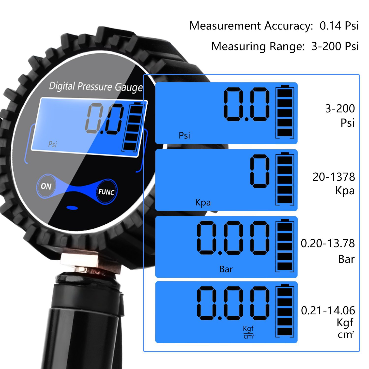 Display Inflating Meter High Precision Tire Inflating Meter Digital Display Tire Inflator Pressure Gauge Inflating Meter Display Inflating Meter High Precision Tire Inflating Meter Digital Display Tire Inflator Pressure Gauge Inflating Meter
