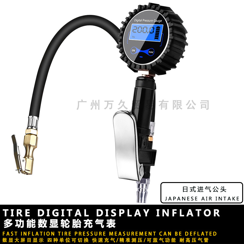 Display Inflating Meter High Precision Tire Inflating Meter Digital Display Tire Inflator Pressure Gauge Inflating Meter Display Inflating Meter High Precision Tire Inflating Meter Digital Display Tire Inflator Pressure Gauge Inflating Meter