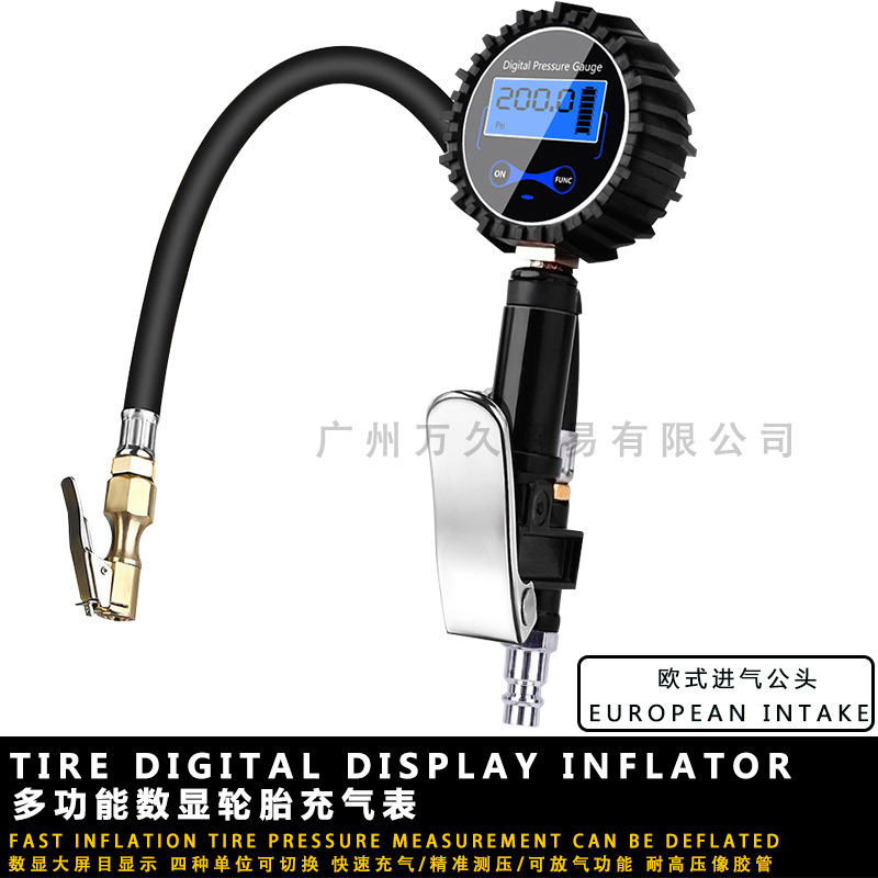 Display Inflating Meter High Precision Tire Inflating Meter Digital Display Tire Inflator Pressure Gauge Inflating Meter Display Inflating Meter High Precision Tire Inflating Meter Digital Display Tire Inflator Pressure Gauge Inflating Meter
