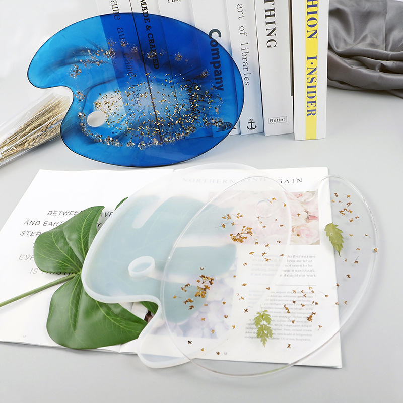 DIY Crystal Glue Mold Creative Handmade Mirror Palette Drawing Board Resin Table Filling Material Silicone Mold DIY Crystal Glue Mold Creative Handmade Mirror Palette Drawing Board Resin Table Filling Material Silicone Mold
