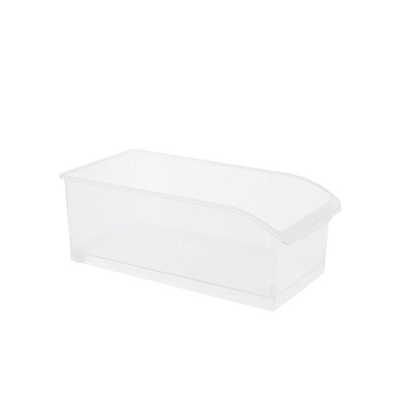Large refrigerator kitchen household food fruit storage box plastic vegetable storage basket with pulley frame