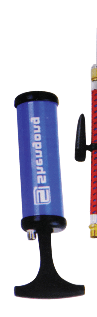 One pump type manual gas inflator pump with needle needle soccer volleyball basketball pump