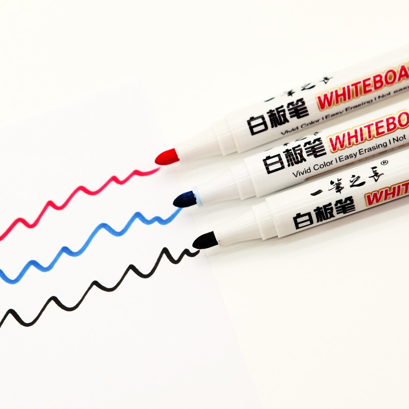 One Pen Long Water-Based Erasable Whiteboard Marker Children&#039;s Board Pen Blackboard Pen Office Supplies Whiteboard Marker 10 PCs/Box