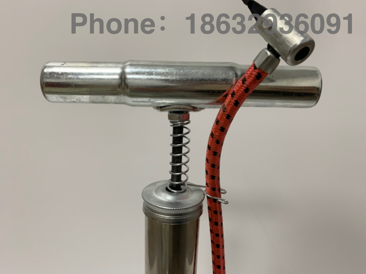 The old stainless steel high pressure pump Bicycle car inflator pump motorbike mountain bike pump