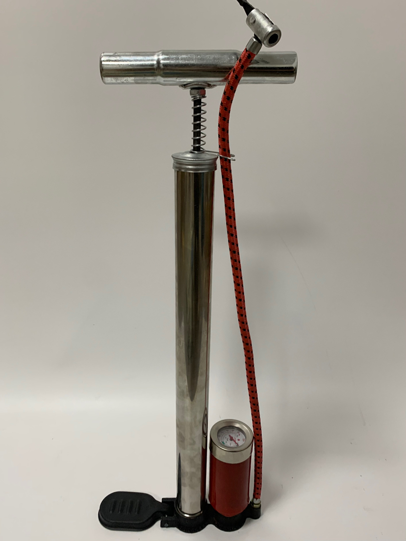 The old stainless steel high pressure pump Bicycle car inflator pump motorbike mountain bike pump