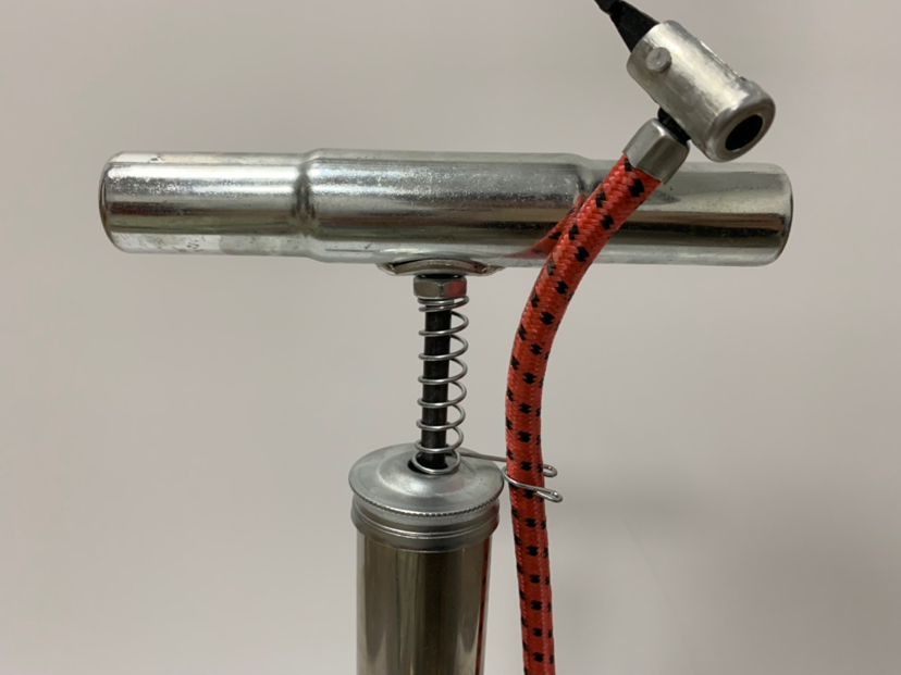 The old stainless steel high pressure pump Bicycle car inflator pump motorbike mountain bike pump