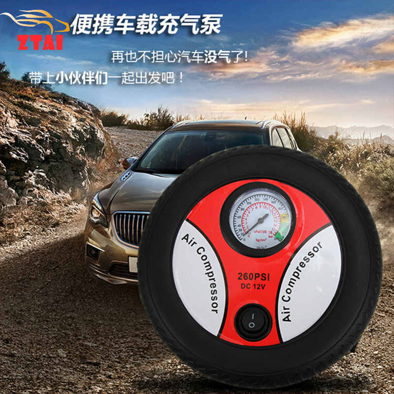 Tire Pump Portable 12V Car Mini Tire Automatic Air Pump High Pressure Inflator for Car