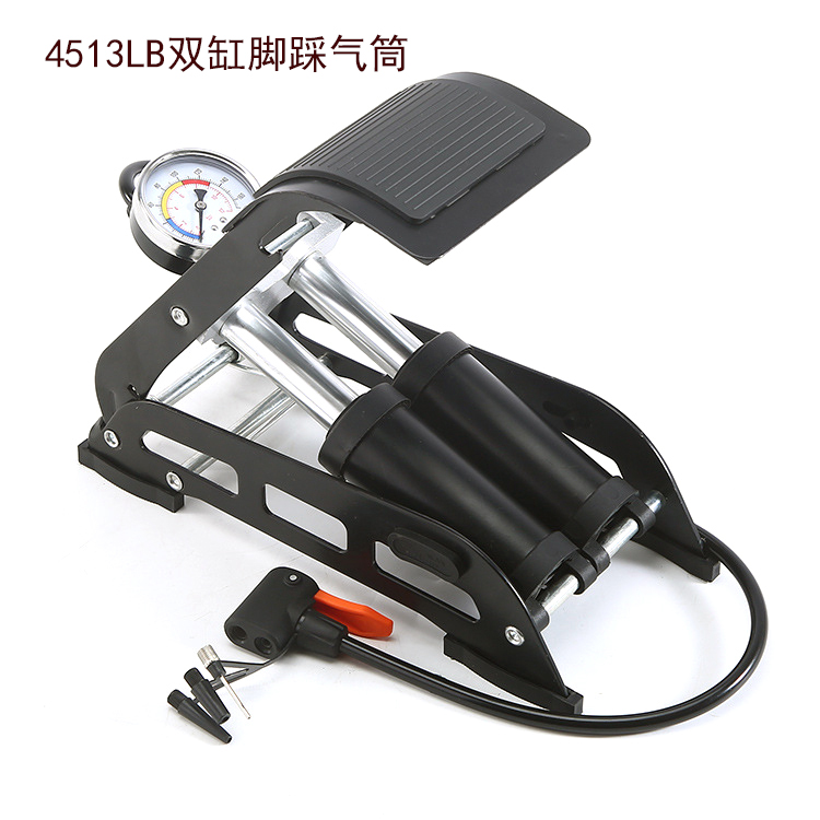 4512 Bicycle Pedal High Pressure Double Cylinder Inflator Folding Car Motorcycle Bicycle Double Cylinder Foot Air Pump 4512 Bicycle Pedal High Pressure Double Cylinder Inflator Folding Car Motorcycle Bicycle Double Cylinder Foot Air Pump