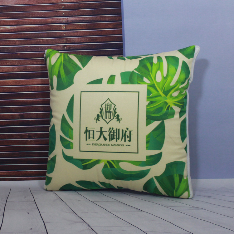 Pillow Blanket Multi-Functional Back Seat Cushion Quilt Logo Wholesale Advertising Gift Cartoon Pattern Warm Pillow