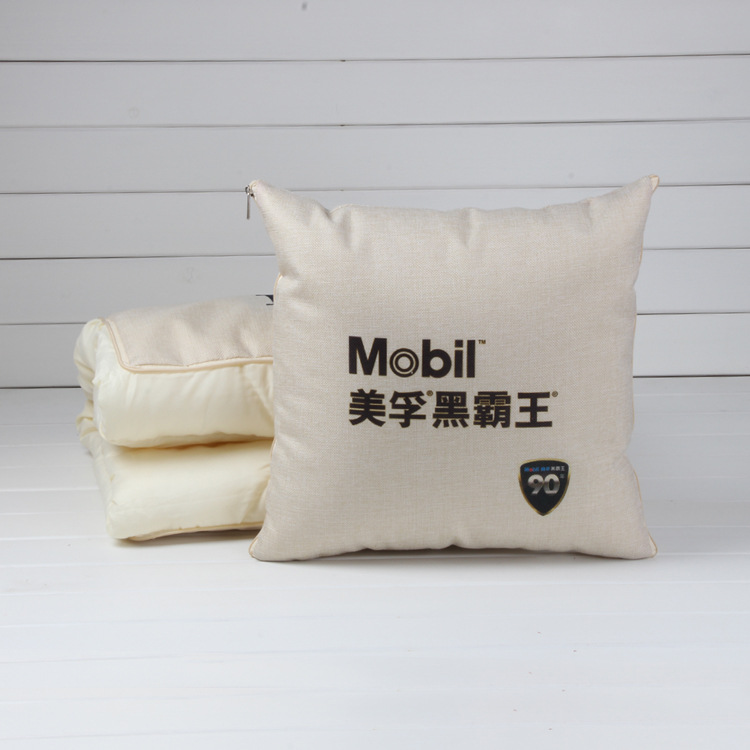 Pillow Blanket Multi-Functional Back Seat Cushion Quilt Logo Wholesale Advertising Gift Cartoon Pattern Warm Pillow