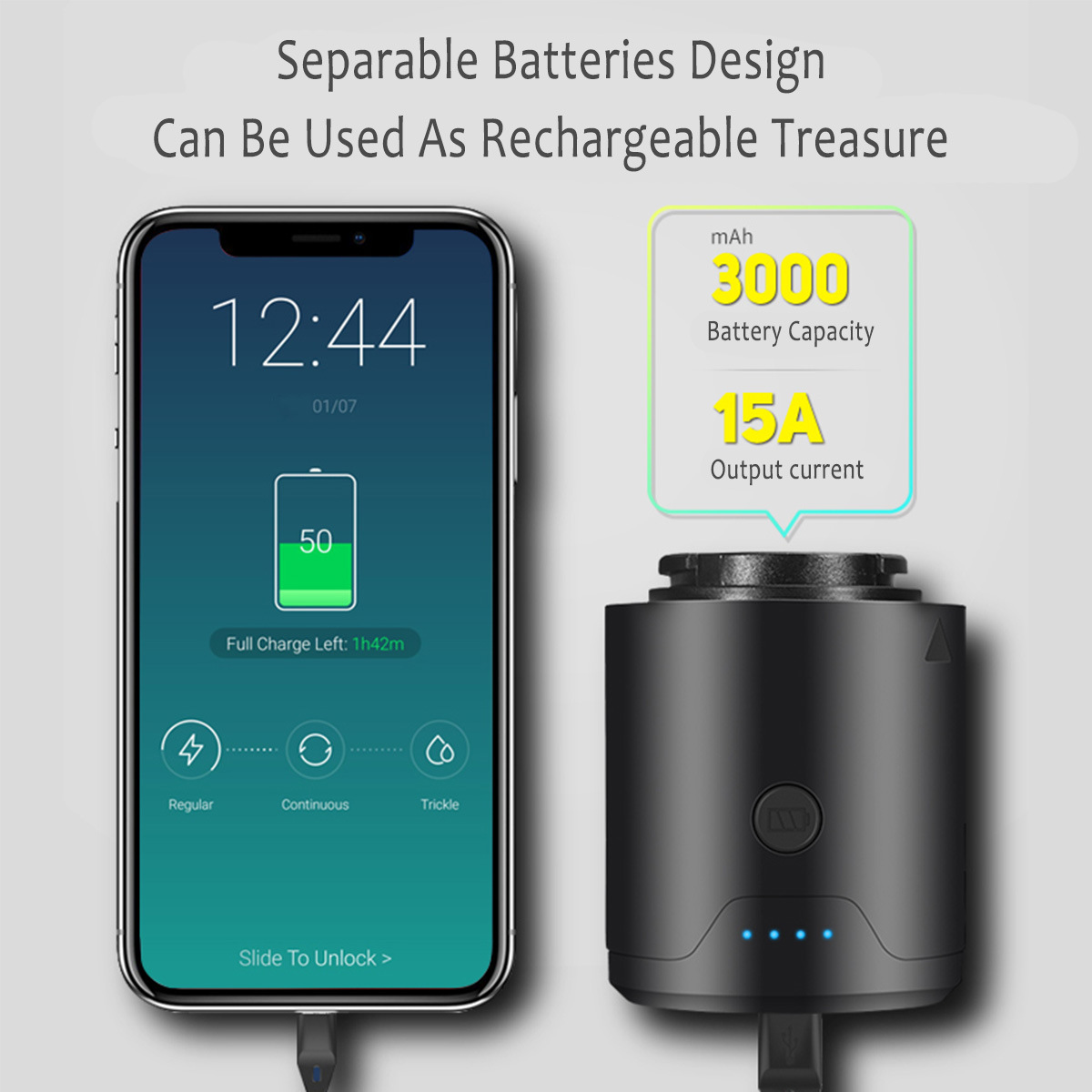 Multifunctional Wireless Smart Automobile Air Pump Portable Air Compressor 12V Tire Inflator