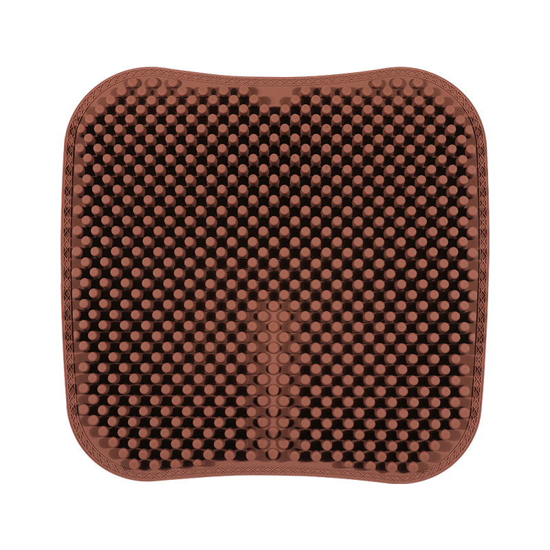 Flash Silicone Car Cushion Summer Car Single Piece Cool Pad Headrest Back Cushion Truck Ventilation Massage Seat Cushion