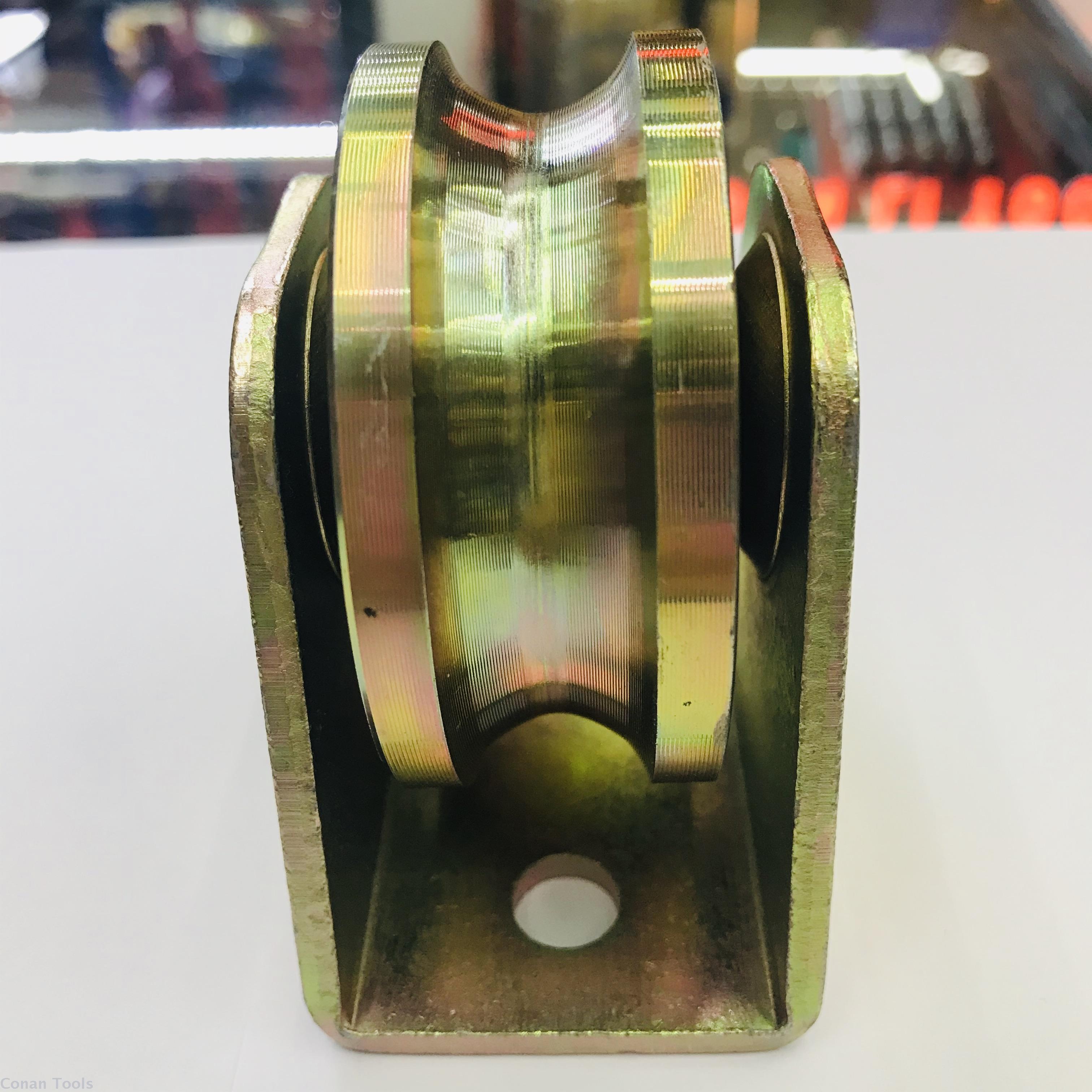 Ground pulley U groove pulley double bearing color steel track pulley Ground pulley U groove pulley double bearing color steel track pulley