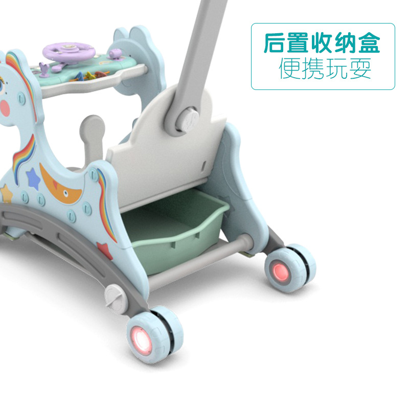 Children 'S Pulley Rocking Chair Baby Birthday Gift Multifunctional Dual-Use Rocking Horse Sliding One Piece Dropshipping Distribution Children 'S Pulley Rocking Chair Baby Birthday Gift Multifunctional Dual-Use Rocking Horse Sliding One Piece Dropshipping Distribution
