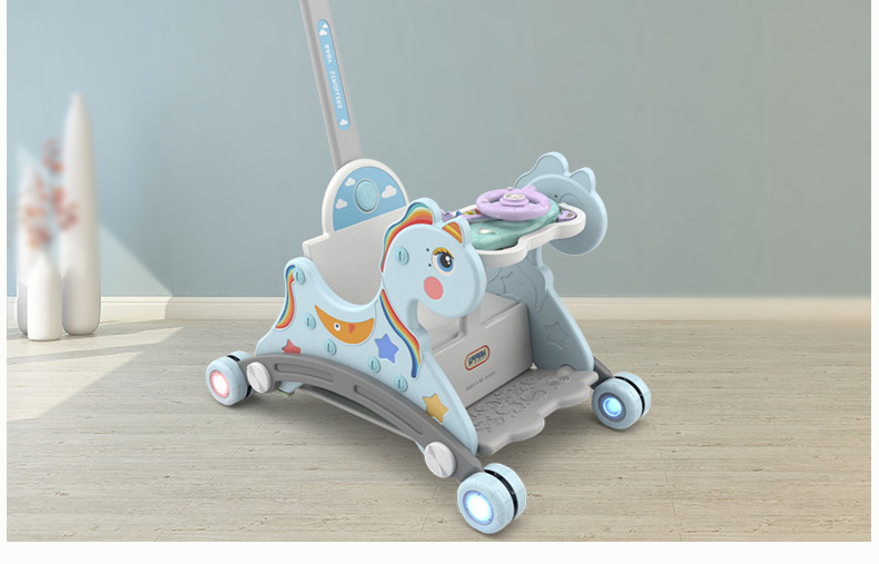Children 'S Pulley Rocking Chair Baby Birthday Gift Multifunctional Dual-Use Rocking Horse Sliding One Piece Dropshipping Distribution Children 'S Pulley Rocking Chair Baby Birthday Gift Multifunctional Dual-Use Rocking Horse Sliding One Piece Dropshipping Distribution