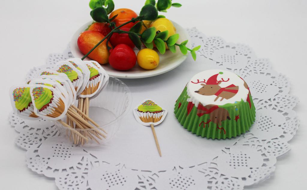 Baking mould set with mini paper cup, oil proof and high temperature resistant paper cup holder, cake cup holder
