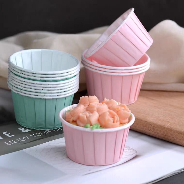Paper Cup Cake Cup High Temperature Resistant Curling Muffin Cup Baking Mold Qi Feng Cake Anti-Oil Paper Paper Cups 50 Pieces Paper Cup Cake Cup High Temperature Resistant Curling Muffin Cup Baking Mold Qi Feng Cake Anti-Oil Paper Paper Cups 50 Pieces