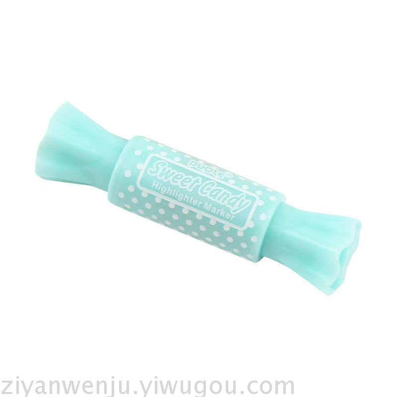 Double-Headed Mini Fluorescent Pen 6-Color Marking Pen Color Marking Pen Creative Student Marking Pen Candy Highlighter