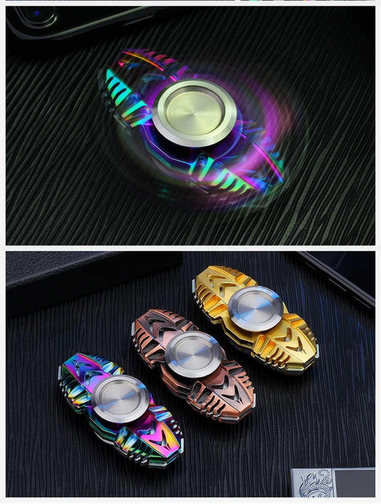 Tiger-Type Fingertip Gyro Inception Adult Stress Relief Toys Bearing Inter-Finger Spiral EDC Egyptian Worm Spirit Fox Tiger-Type Fingertip Gyro Inception Adult Stress Relief Toys Bearing Inter-Finger Spiral EDC Egyptian Worm Spirit Fox