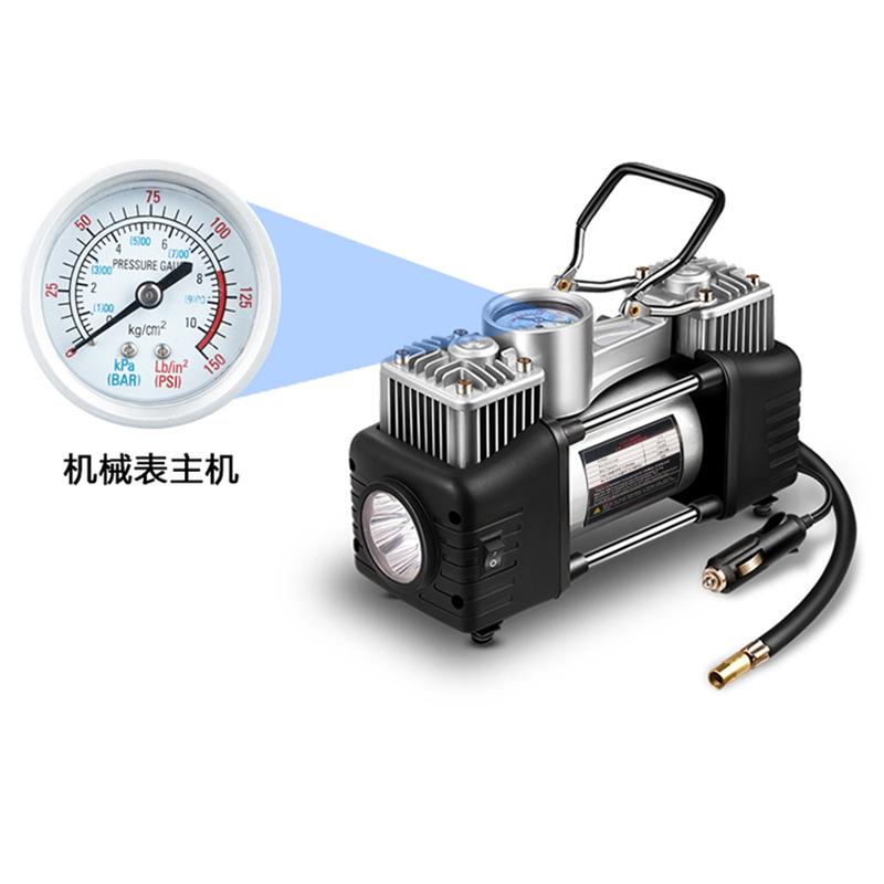 Car Parallel Bars Metal Air Pump Combination Set 12V Portable Air Pump High Power High Pressure Inflator