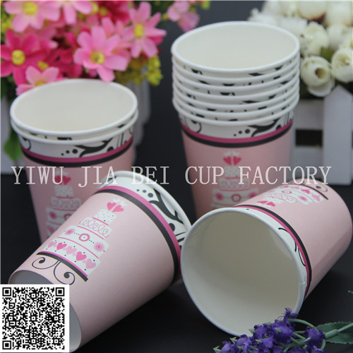 Disposable paper cup coffee cup cupcake paper cup advertising cup tea paper cup baking paper cup customized stock.