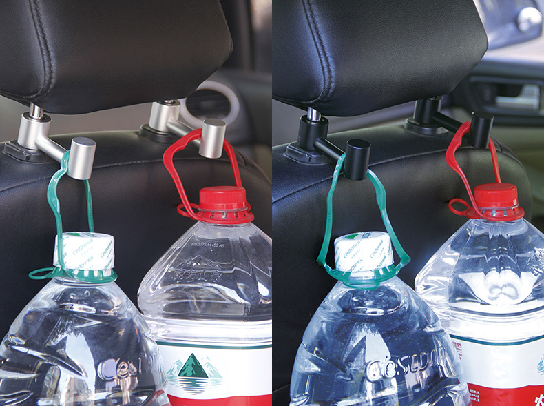 Hidden Creative Car Backrest Hook TikTok Hot Sale Seiko Frosted Pure Aluminum Alloy Super Load-Bearing 1 Pack Hidden Creative Car Backrest Hook TikTok Hot Sale Seiko Frosted Pure Aluminum Alloy Super Load-Bearing 1 Pack