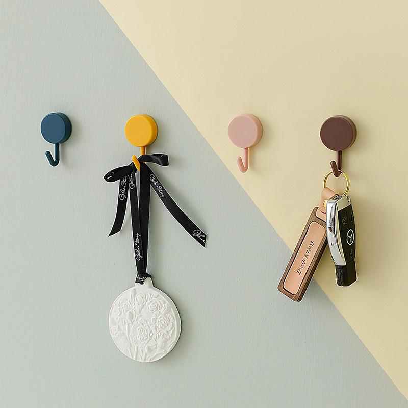 2622 Sticky Hook Nordic Cute Strong Load-Bearing Hook Home Punch-Free Invisible Wall Decorative Dormitory Small Hook