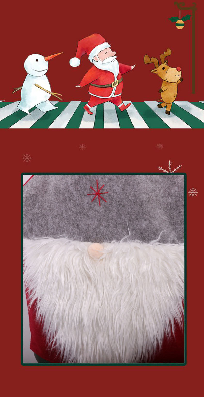 Direct Christmas Decoration Faceless Seat Cover Chair Back Cover Creative Chair Cushion Case