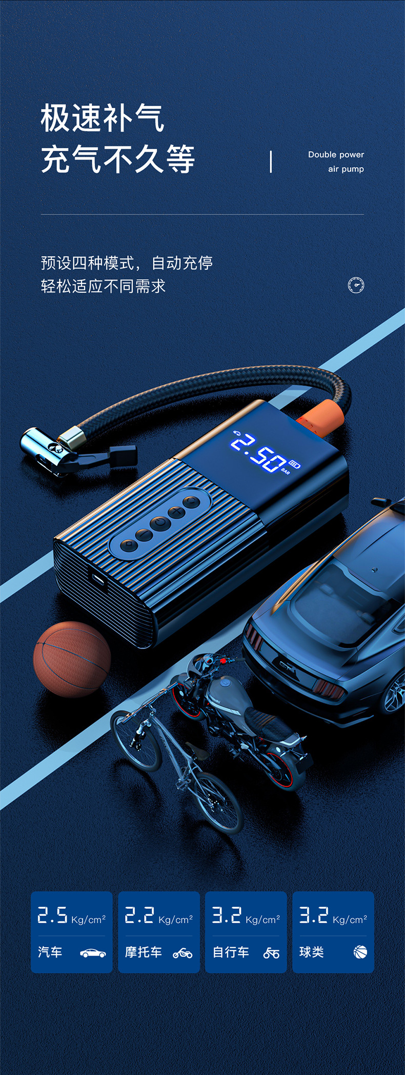 LENCHERN Portable Mini Air Pump Multifunctional Vehicle Digital Display Inflator Tire Pressure Monitoring Tire Tire Pump LENCHERN Portable Mini Air Pump Multifunctional Vehicle Digital Display Inflator Tire Pressure Monitoring Tire Tire Pump