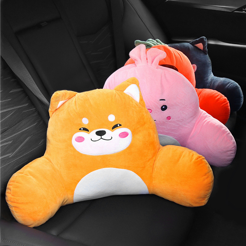 Car Lumbar Support Pillow Office Seat Lumbar Support Pillow Pillow Car Cartoon Cushion Waist Pillow Chair Back Cushion Waist Support