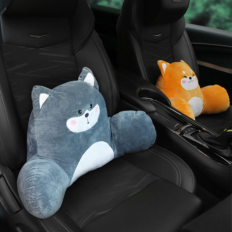 Car Lumbar Support Pillow Office Seat Lumbar Support Pillow Pillow Car Cartoon Cushion Waist Pillow Chair Back Cushion Waist Support