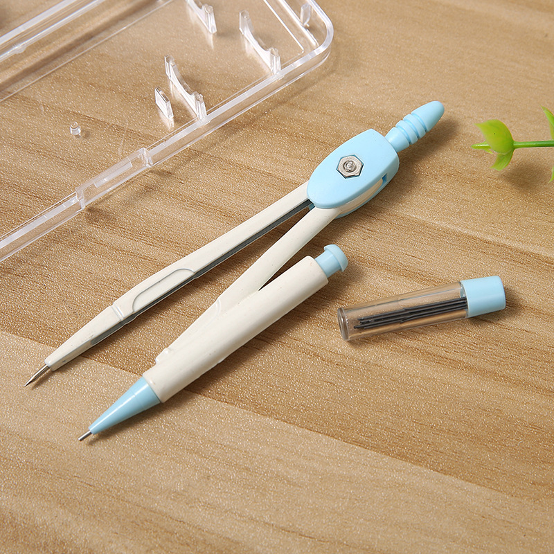 Korean Style New Student Studying Stationery Cute Cartoon Pattern Compasses Office Supplies