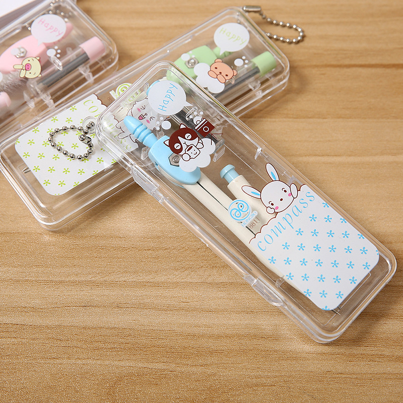 Korean Style New Student Studying Stationery Cute Cartoon Pattern Compasses Office Supplies Korean Style New Student Studying Stationery Cute Cartoon Pattern Compasses Office Supplies