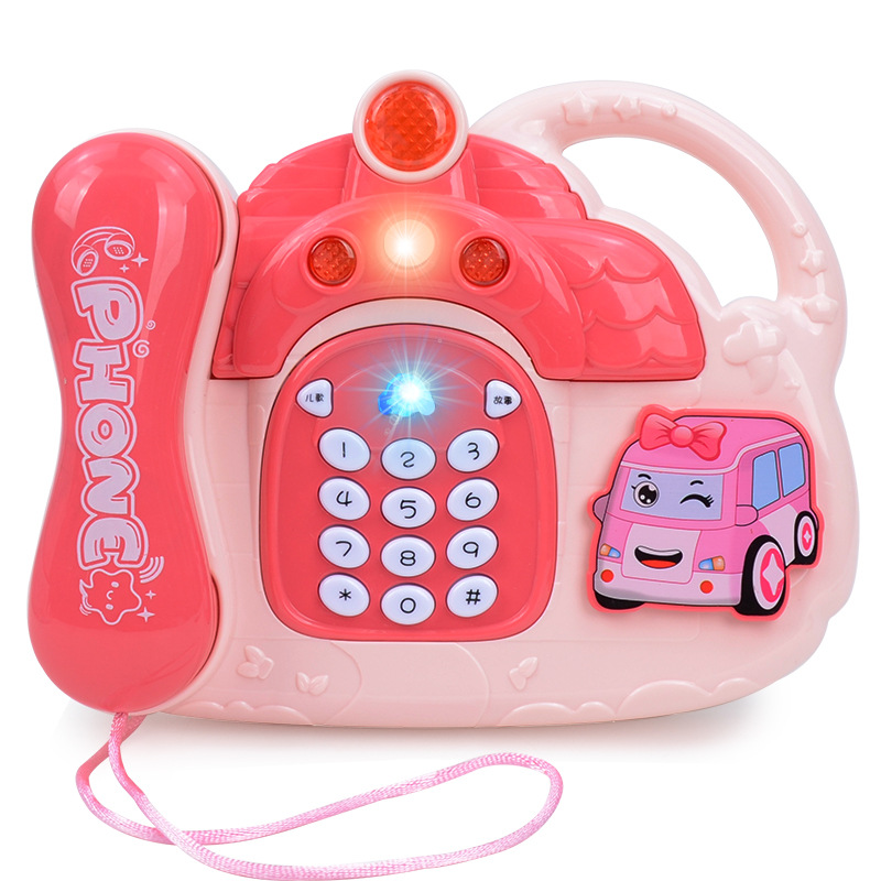 Simulation Landline Phone Toy Children&#039;s Sound and Light Music Electronic Keyboard Early Education Enlightenment Baby Music Piano