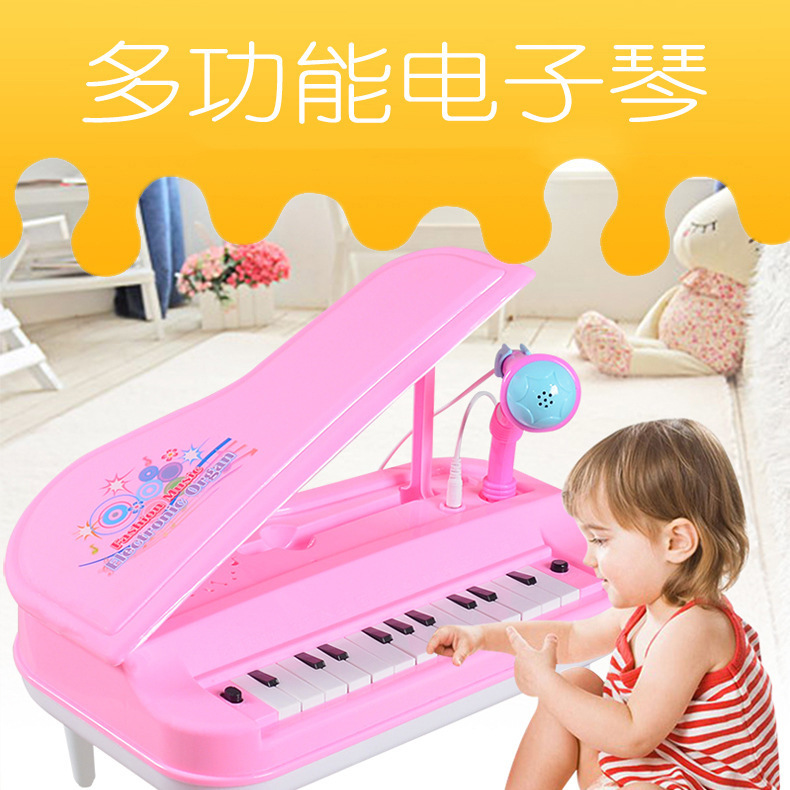 Children's Early Childhood Education Cartoon Animal Electronic Keyboard Mini Simulation Piano with Microphone Baby Musical Instrument Toys Wholesale Children's Early Childhood Education Cartoon Animal Electronic Keyboard Mini Simulation Piano with Microphone Baby Musical Instrument Toys Wholesale