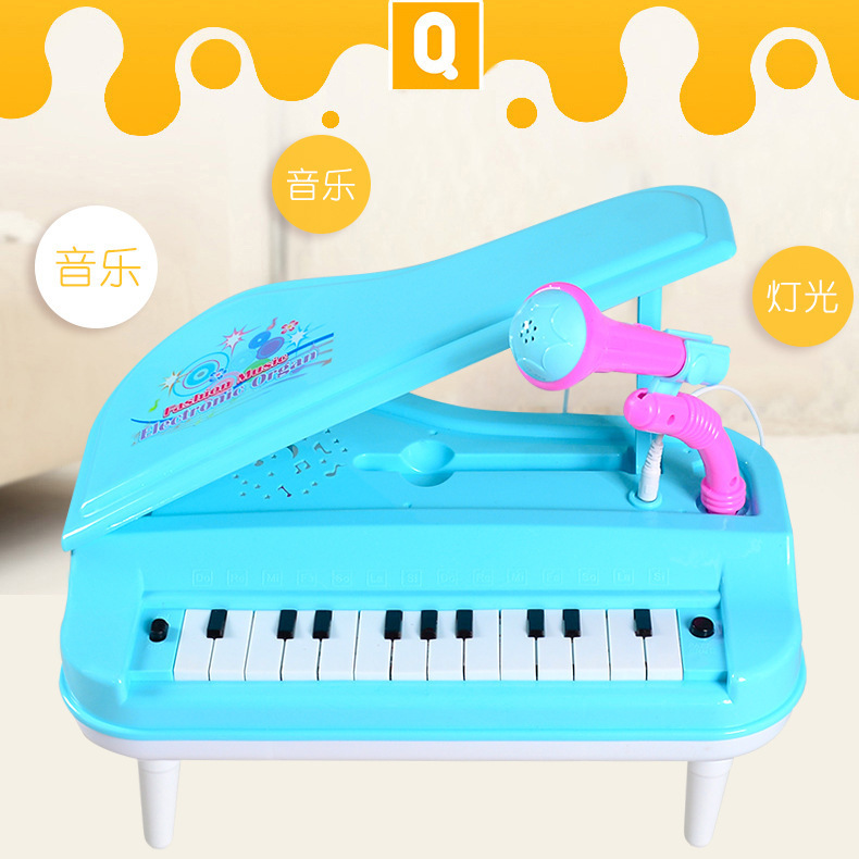 Children's Early Childhood Education Cartoon Animal Electronic Keyboard Mini Simulation Piano with Microphone Baby Musical Instrument Toys Wholesale Children's Early Childhood Education Cartoon Animal Electronic Keyboard Mini Simulation Piano with Microphone Baby Musical Instrument Toys Wholesale