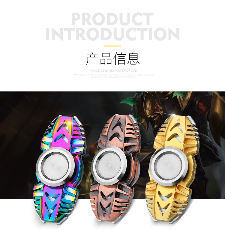 Tiger-Type Fingertip Gyro Inception Space Adult Stress Relief Toys Bearing Interfinger Spiral EDC Egyptian Worm Fox Tiger-Type Fingertip Gyro Inception Space Adult Stress Relief Toys Bearing Interfinger Spiral EDC Egyptian Worm Fox