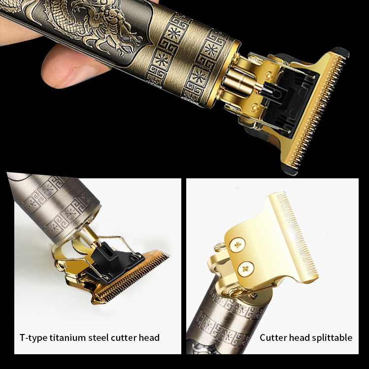 Hair Cutter Electric Hair Clipper Electric Clipper Oil Head Carved Adult Razor Bald Head Hair Scissors Rechargeable