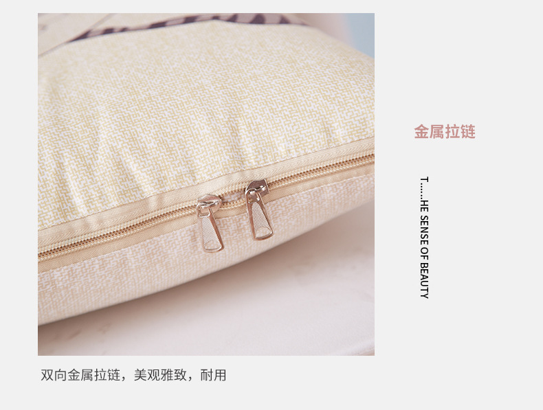 Cartoon Linen-like Pillow Blanket Custom Logo Multi-Functional Back Seat Cushion Quilt Dual-Use Office Empty